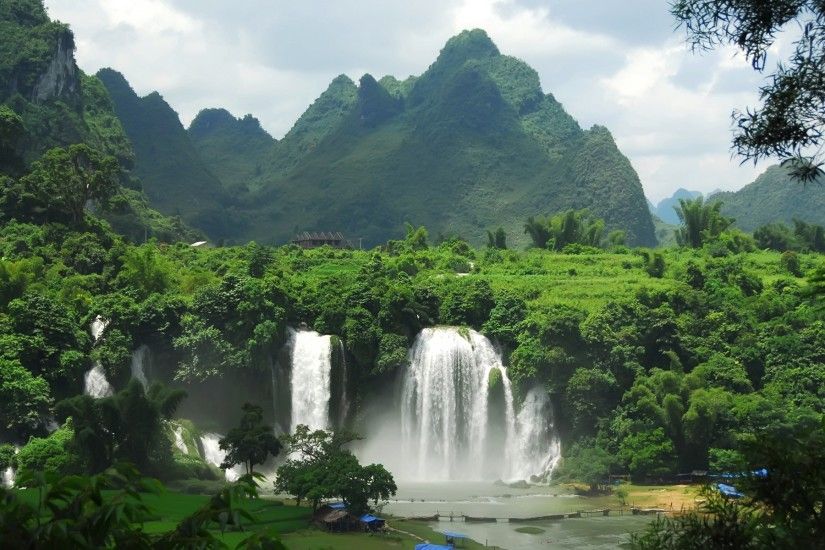 Ban Gioc Waterfall Wallpaper Vietnam World