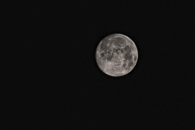 Free stock photo of black-and-white, sky, night, moon
