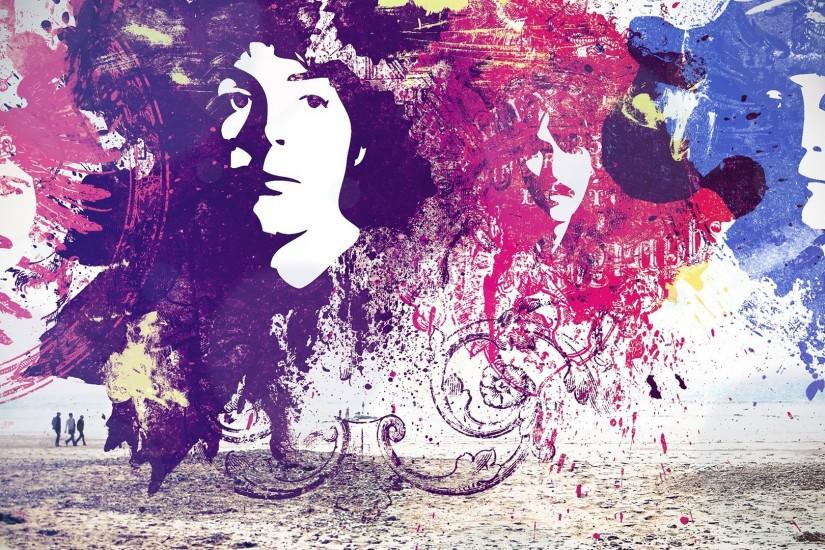 the beatles Stunning Painting Wallpaper