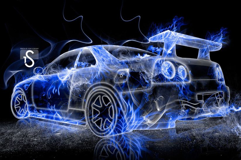 hd pics photos cars blue fire abstract desktop background wallpaper