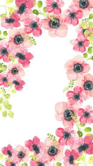 Free watercolor floral wallpapers to pretty up your desktop,phone and  tablet- Zakkiya Hamza