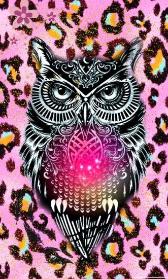 Animal print owl cute hispter by me