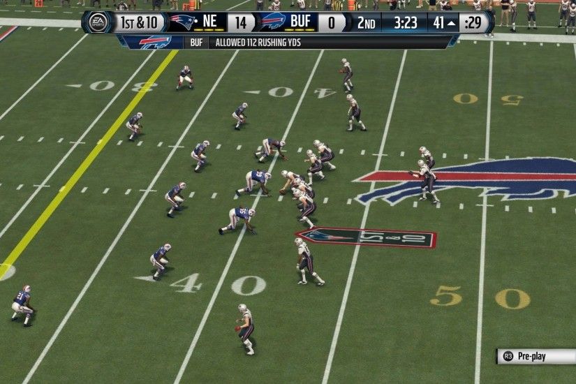 NFL 2015 Week 2 - New England Patriots vs Buffalo Bills - 4th Qrt - Madden  16 PS4 - HD