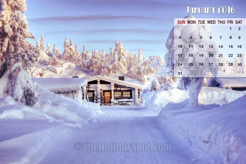 January Calendar Wallpaper 2016