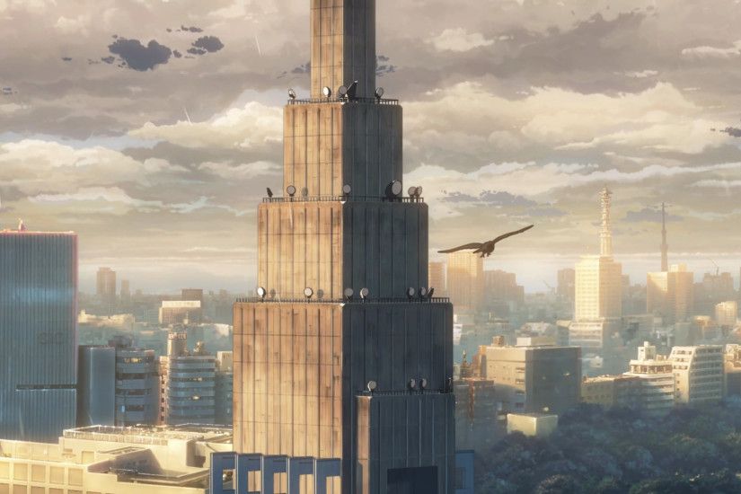 Anime 1920x1080 anime The Garden of Words cityscape painted building  building