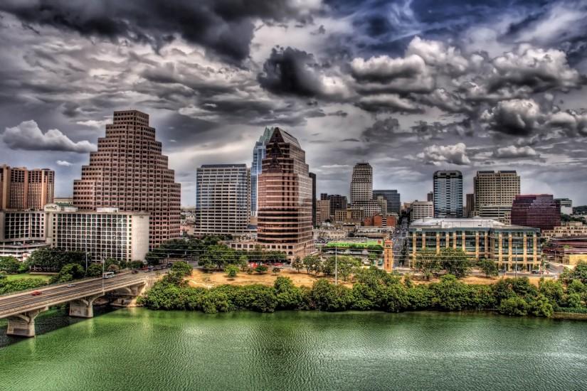 HDR, Building, Cityscape, River, Austin, Austin (Texas) Wallpaper HD