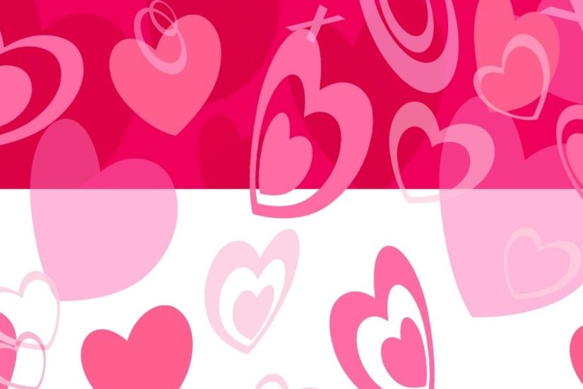 2048x1152 Wallpaper heart, pink, light