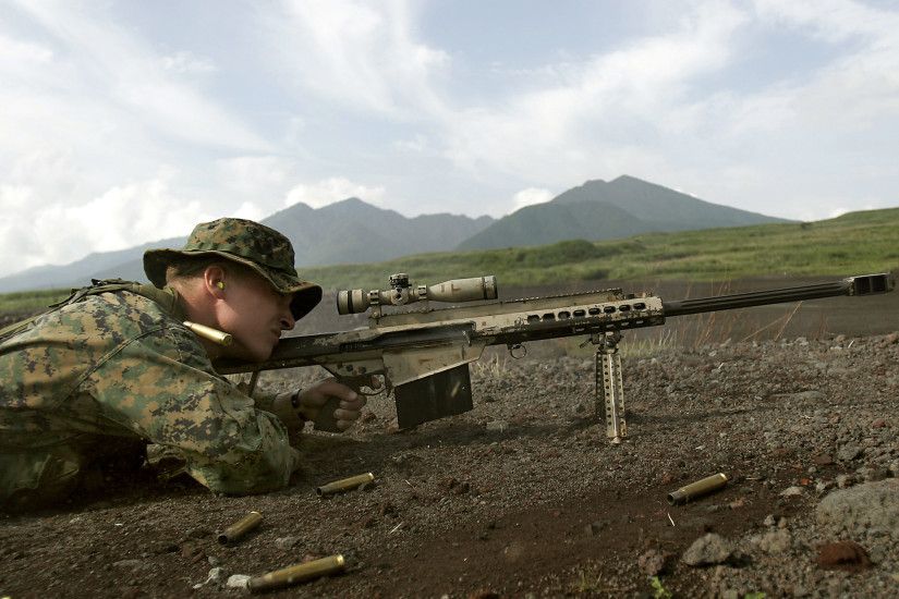 military, snipers, USMC, US Marines Corps, .50 cal, Barrett M107 - Free  Wallpaper / WallpaperJam.com