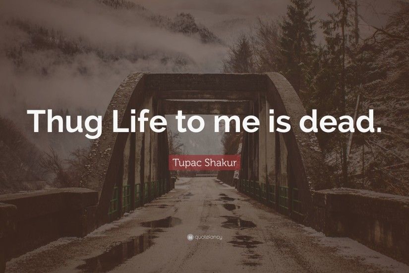 tupac quotes thug life - tupac shakur quote u201cthug life to me is dead  u201d 10 wallpapers