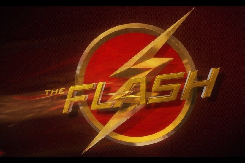 The Flash logo background