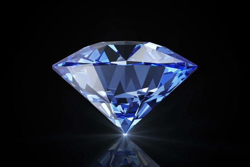 Animation of Blue Diamond Rotation on black background with glowing rays.  Seamless Looping HQ Video Clip Motion Background - VideoBlocks