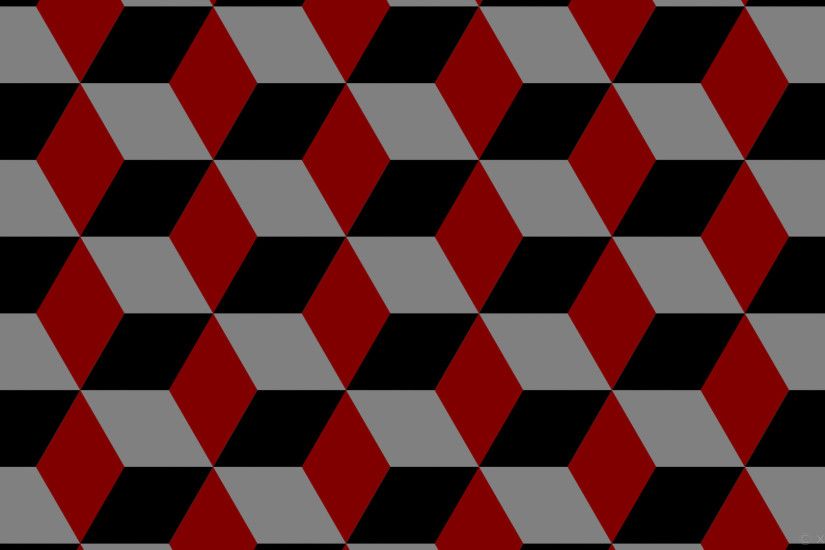 wallpaper black 3d cubes brown grey gray maroon #808080 #800000 #000000 330Â°