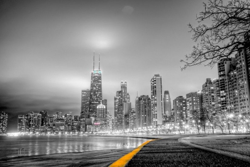 Chicago Skyline HD desktop wallpaper Fullscreen Mobile