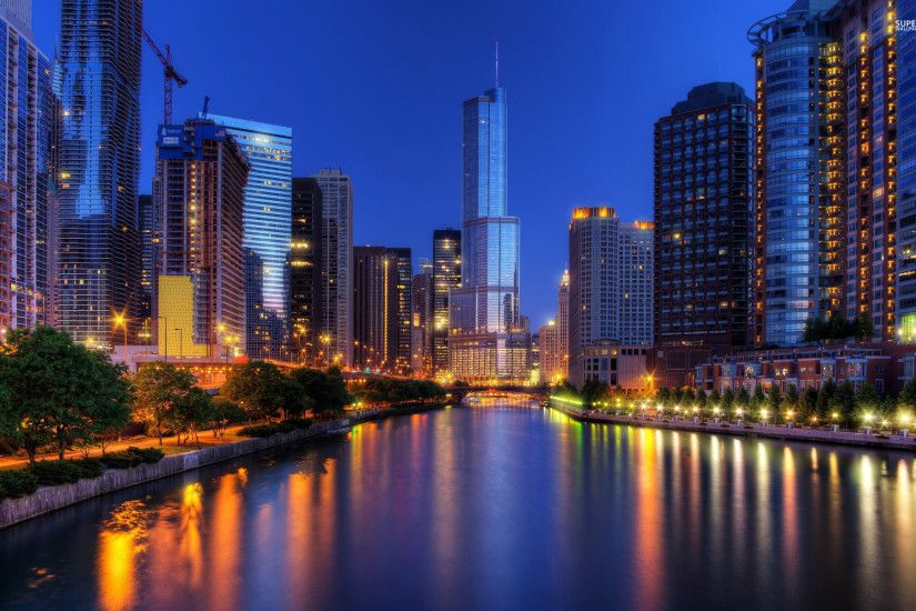 chicago skyline desktop wallpaper