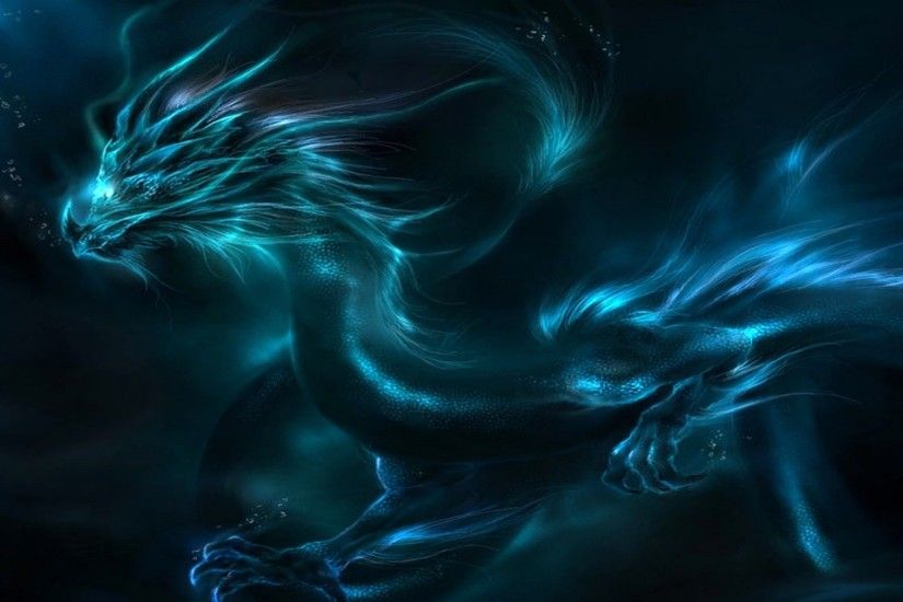 Preview wallpaper dragon, pattern, neon, shadows 1920x1080