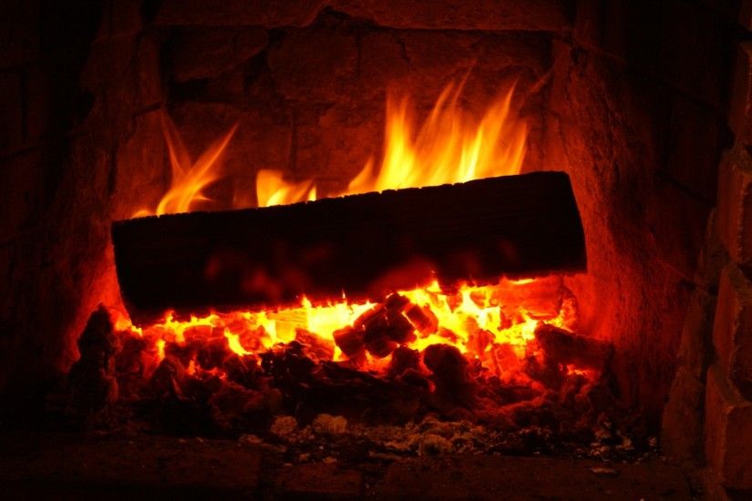 1920x1080 Wallpaper fireplace, wood, embers, fire
