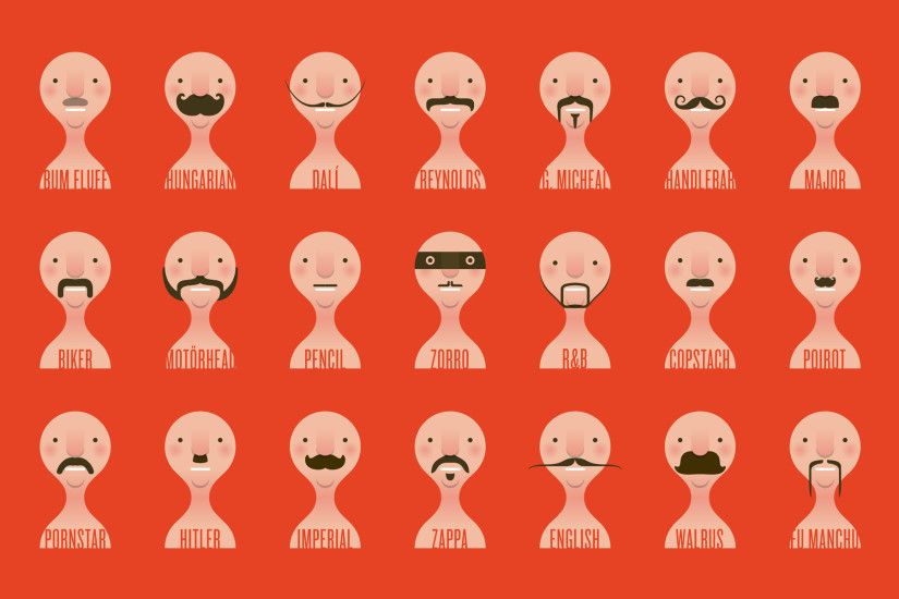 Weekly Wallpaper: Put Moustaches On Your Desktop In Honour .