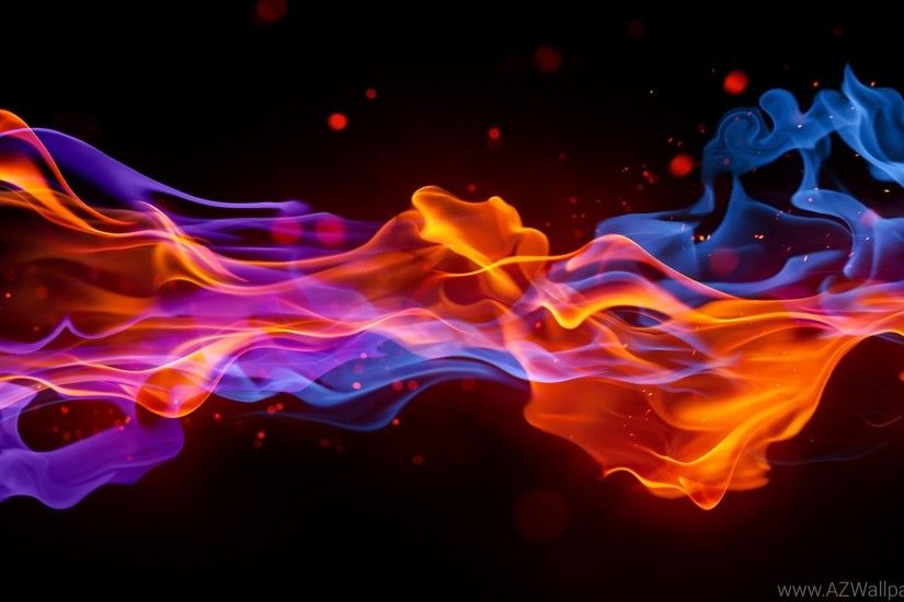 Blue Fire Wallpapers Desktop Backgrounds : Abstract Wallpapers .