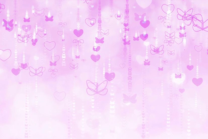 Purple Valentine's Day background with butterfly and heart. Computer  generated seamless loop video. Motion Background - VideoBlocks