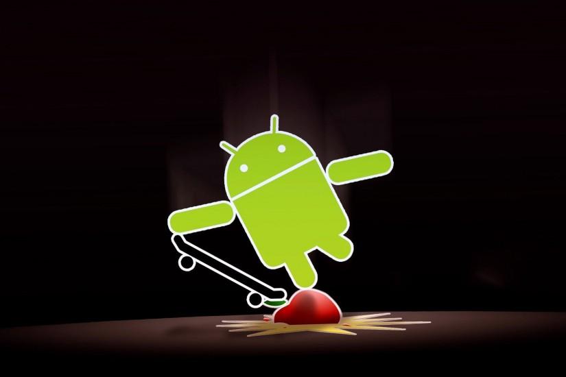 Funny Android Skateboard Wallpaper HD