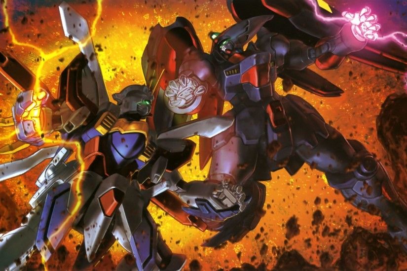 Burning Gundam Vs Master Gundam Poster