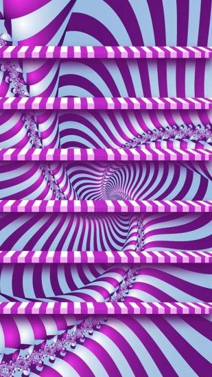 Shelves Abstract Swirl Purple Stripes Cool Minimalistic