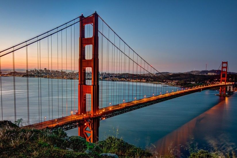 Man Made - Golden Gate Bridge Seascape Wallpaper