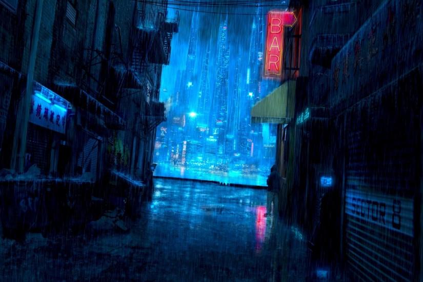 anime scenery rain wallpaper picture with high resolution wallpaper on anime  category similar with 1920x1080 city
