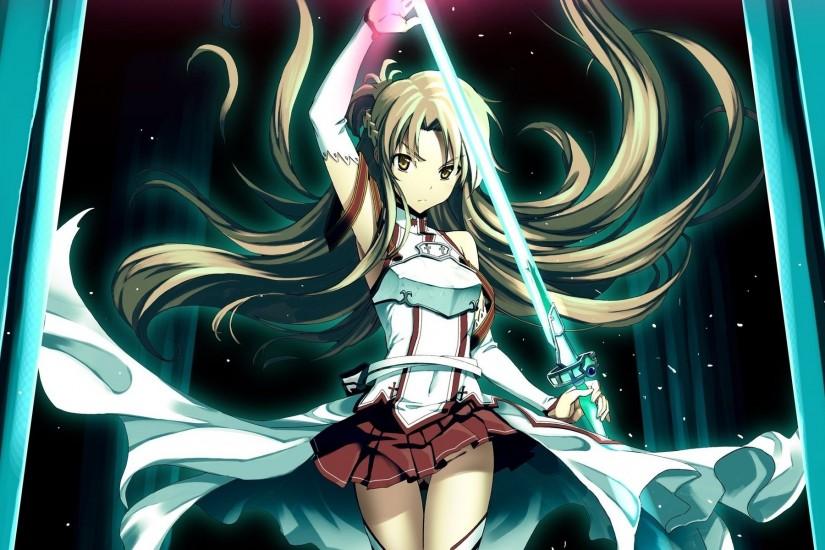 Sword Art Online, Yuuki Asuna, Anime Girls Wallpaper HD
