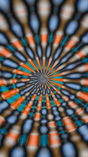 Preview wallpaper abstract, colorful, optical illusion, illusion, circle,  shells 1440x2560