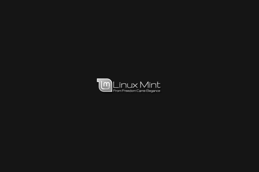 Linux Mint, Linux, GNU, Logo, Simple Background wallpaper thumb