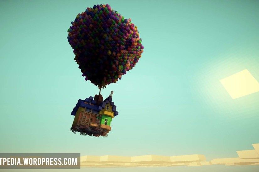 Minecraft Up Animated Pixar Movie Adventure Map Desktop Wallpaper Download  Free