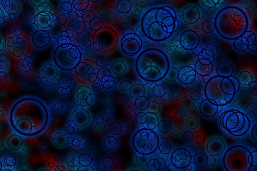2048x1152 Wallpaper circles, blue, neon, light, shape, size