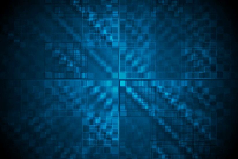 Dark blue hi-tech geometric squares background. Video animation HD 1920x1080