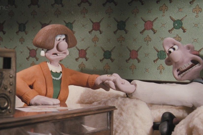 Gromit gets life Â· Wallace and Wendoline on a sea of sheep ...