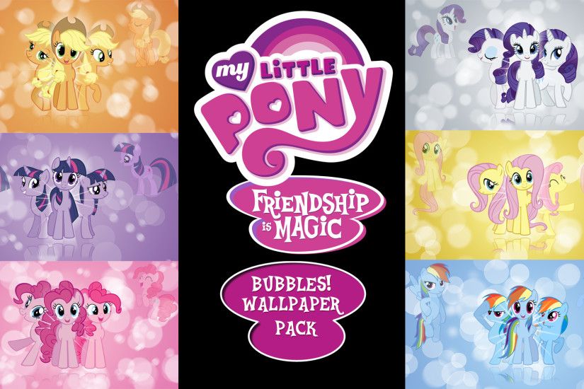 Wallpaper Pack by BlueDragonHans My Little Pony FIM 'Bubbles!' Wallpaper  Pack by BlueDragonHans