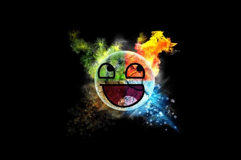 memes, Happy Face, Elements, Awesome Face Wallpaper HD