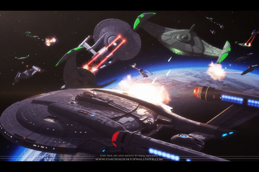 Star Trek Space Battle. Free Star Trek computer desktop wallpaper, images,  pictures download