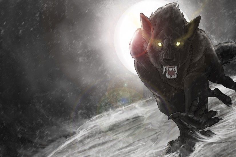 Nocturnal Clash wallpaper from Werewolf wallpapers Evil | HD Wallpapers |  Pinterest | Werewolves and Wallpaper