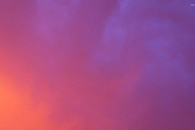 Purple sunset clouds wallpaper