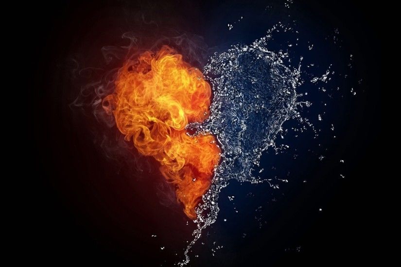 Wallpaper Â· Fire And Water Love. Scorpio means water, Leo means fire.