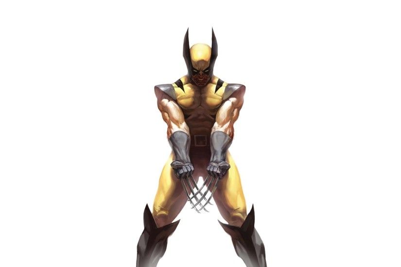 Artwork Marvel Comics Simple Background White Wolverine X-Men