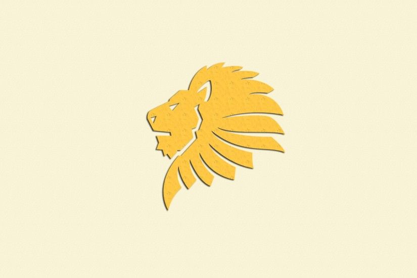 Lion Yellow Art