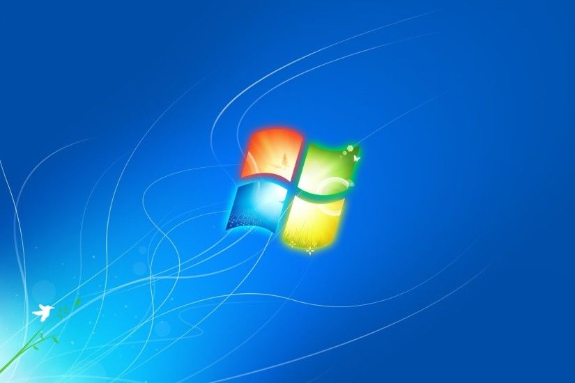 4K HD Wallpaper: Windows 7 Glass Logo