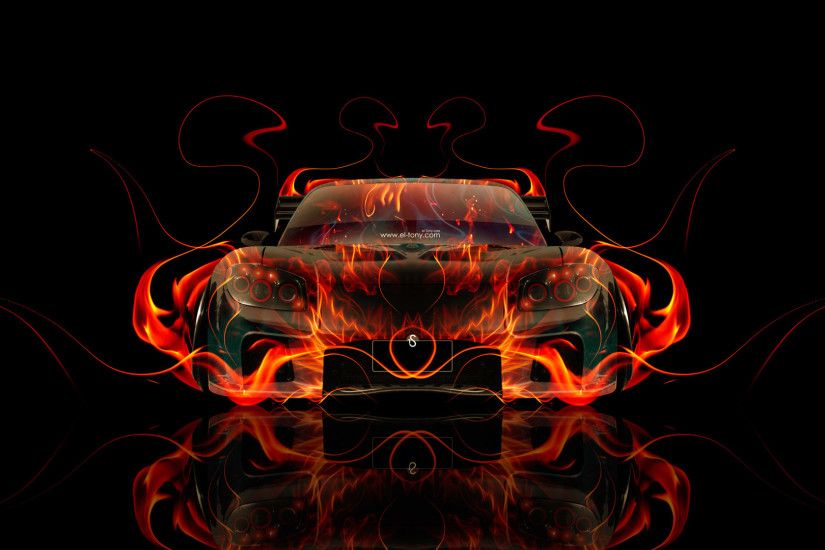 Mazda-RX7-VeilSide-JDM-Front-Fire-Abstract-Car-