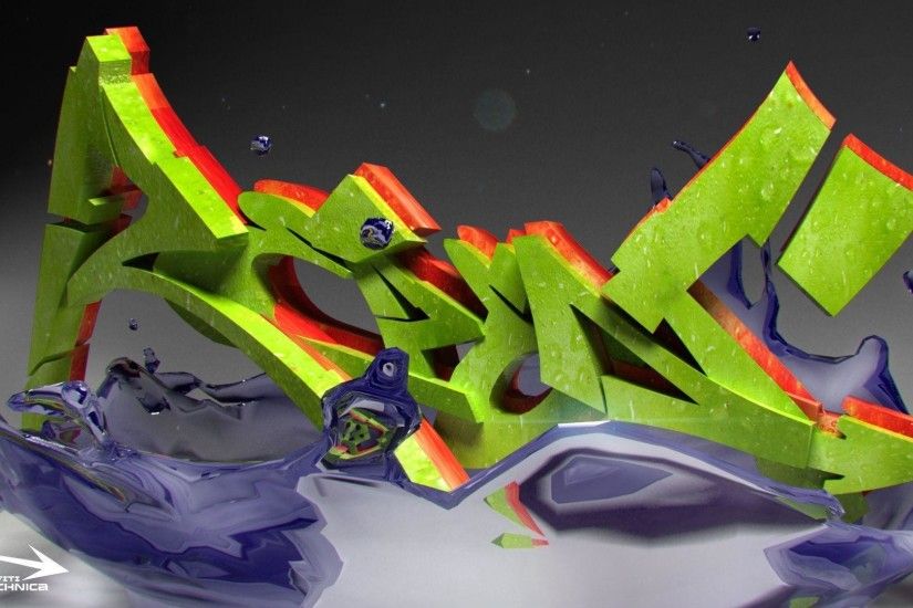 3D Cool Graffiti HD Wallpapers 2.