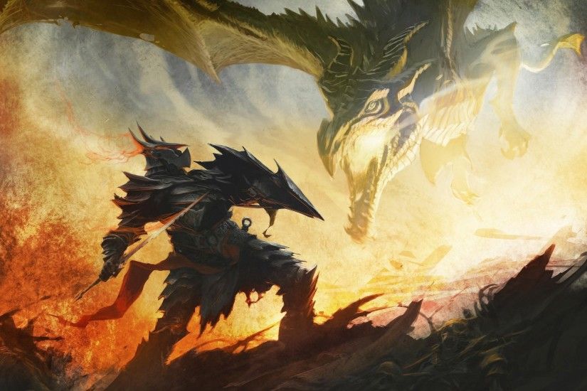 medieval dragons | Skyrim Elder Scrolls Knight Medieval Dragon Drawing  fantasy wallpaper .
