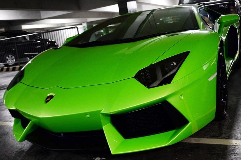 ... wallpapers lamborghini aventador green front side car pictures ...