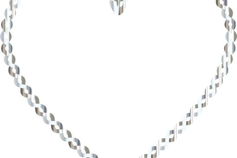 White Heart Clipart No Background. Chain Heart Cliparts