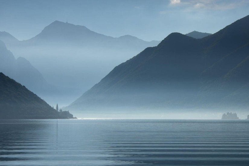 Misty Sunrise over Kotor Bay Montenegro-National Geographic Photo Wallpaper  - 1920x1440 wallpaper download